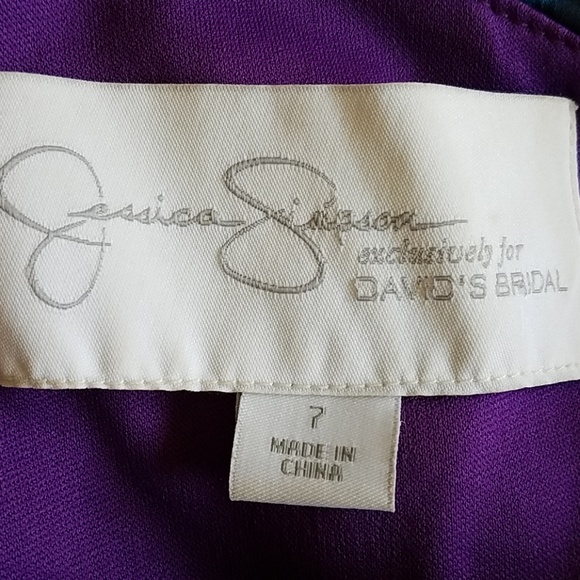 Jessica Simpson One Shoulder Floral Gown Size 7 - Picture 5 of 8